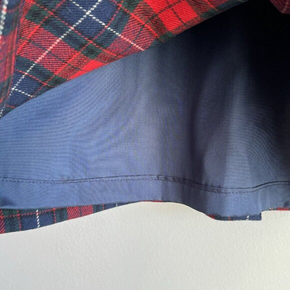 Vintage Pendleton Pure Virgin Wool Skirt Sz 8 Christmas Plaid Manson Tartan USA - Picture 6 of 6